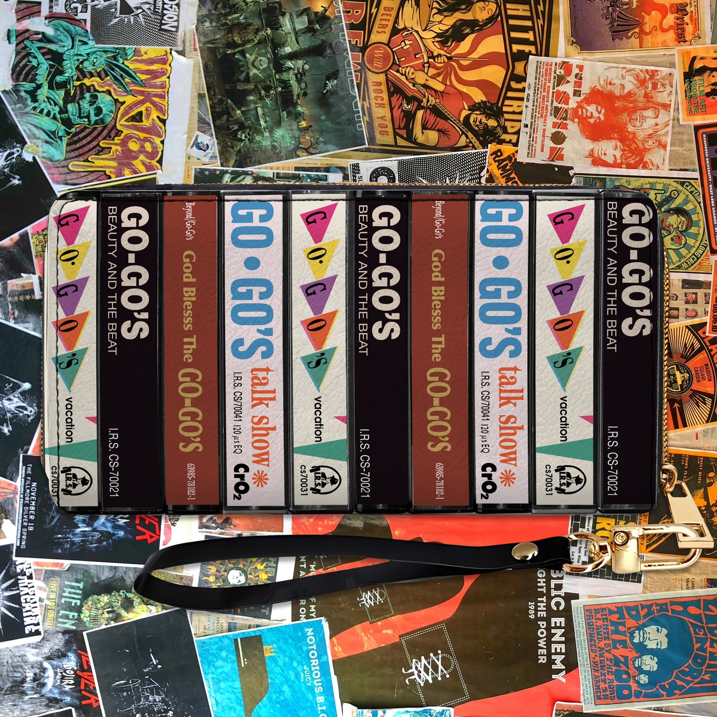 Go-Go's Albums Cassette Vintage Leather Long Wallet