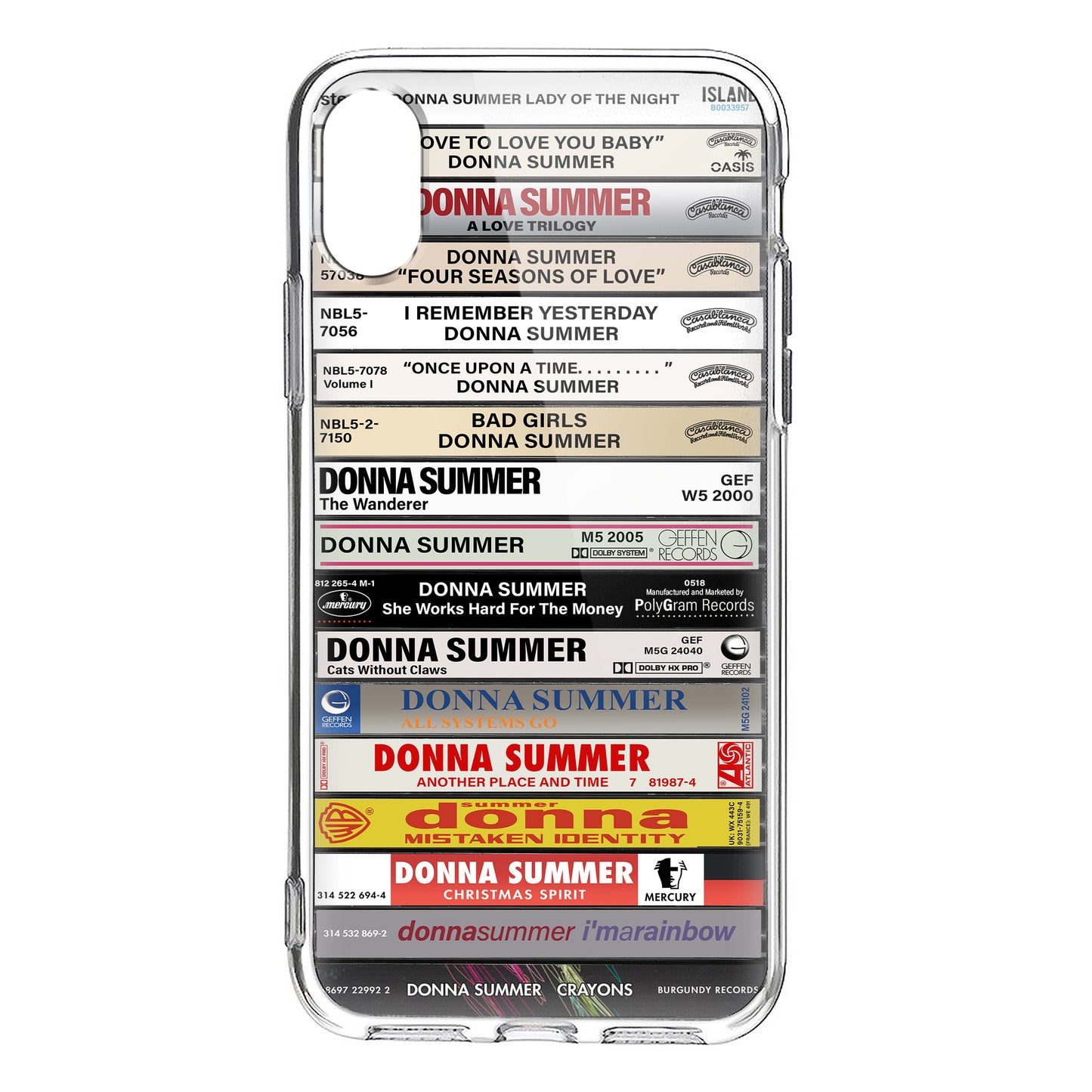 Donna Summer Albums Cassette Collection Retro Phone Case