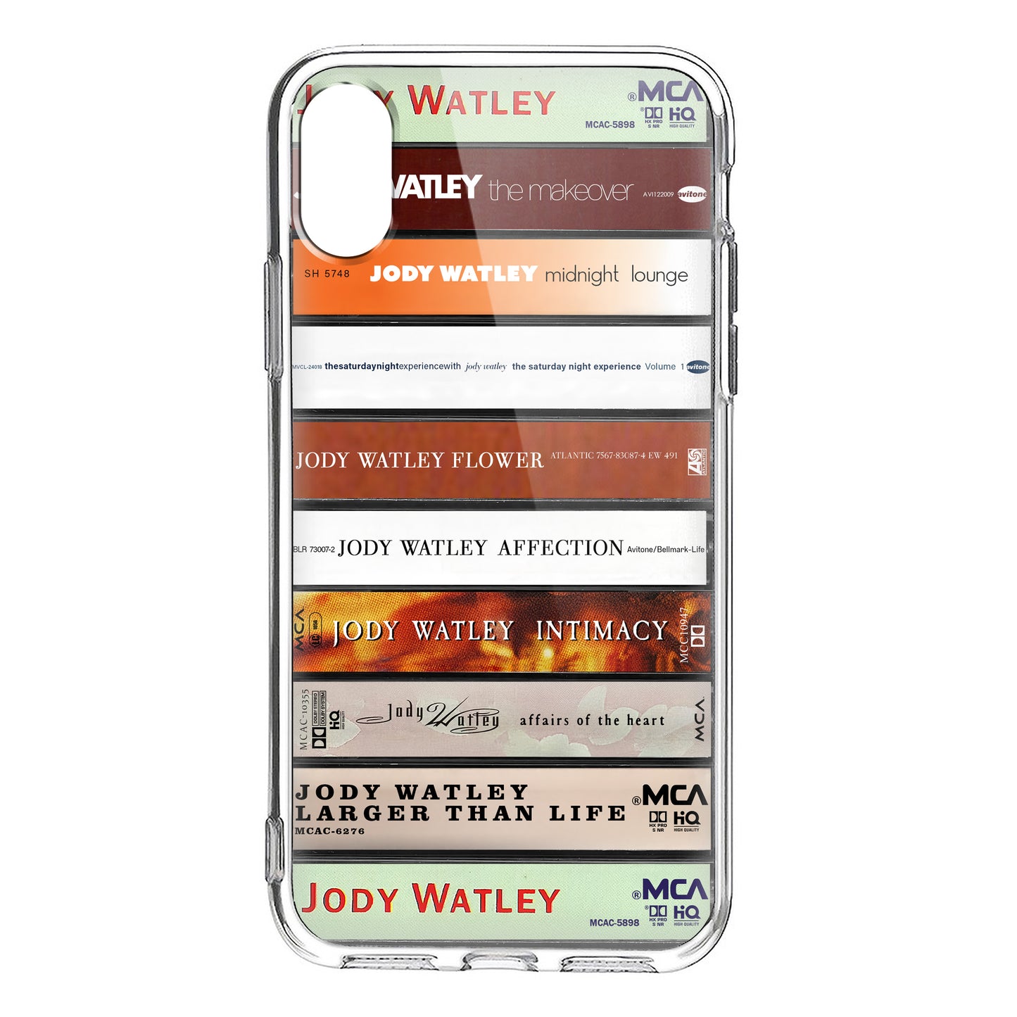 Jody Watley Albums Cassette Collection Retro Phone Case