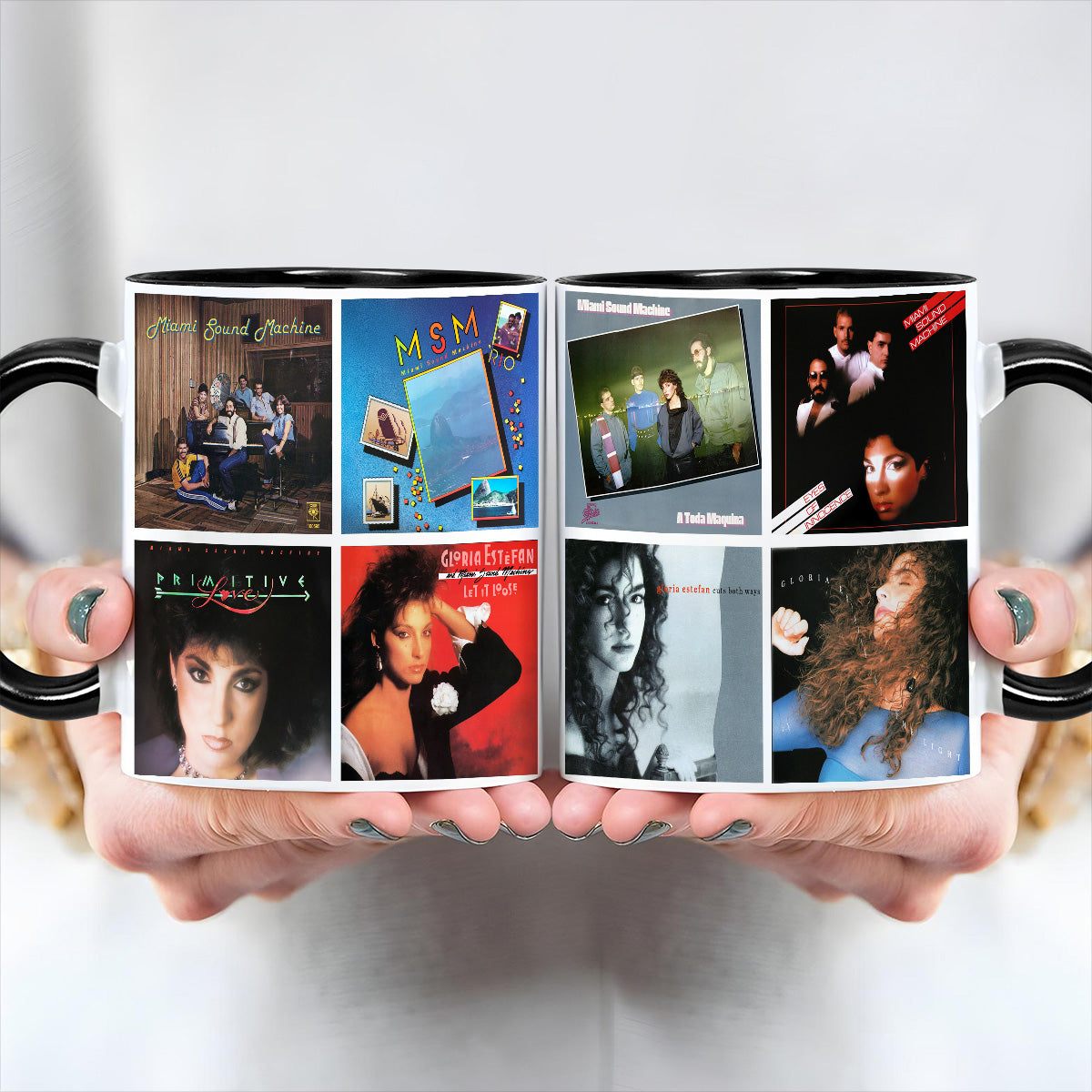 Miami Sound Machine & Gloria Estefan Albums Cover Collection Retro Mug