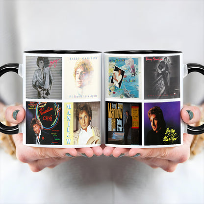 Barry Manilow Albums Cover 80s Collection Retro Mug