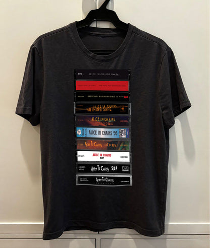 Alice In Chains Albums Cassette Retro Collection Premium Unisex T-Shirt