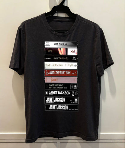 Janet Jackson Albums Cassette Retro Collection Premium Unisex T-Shirt