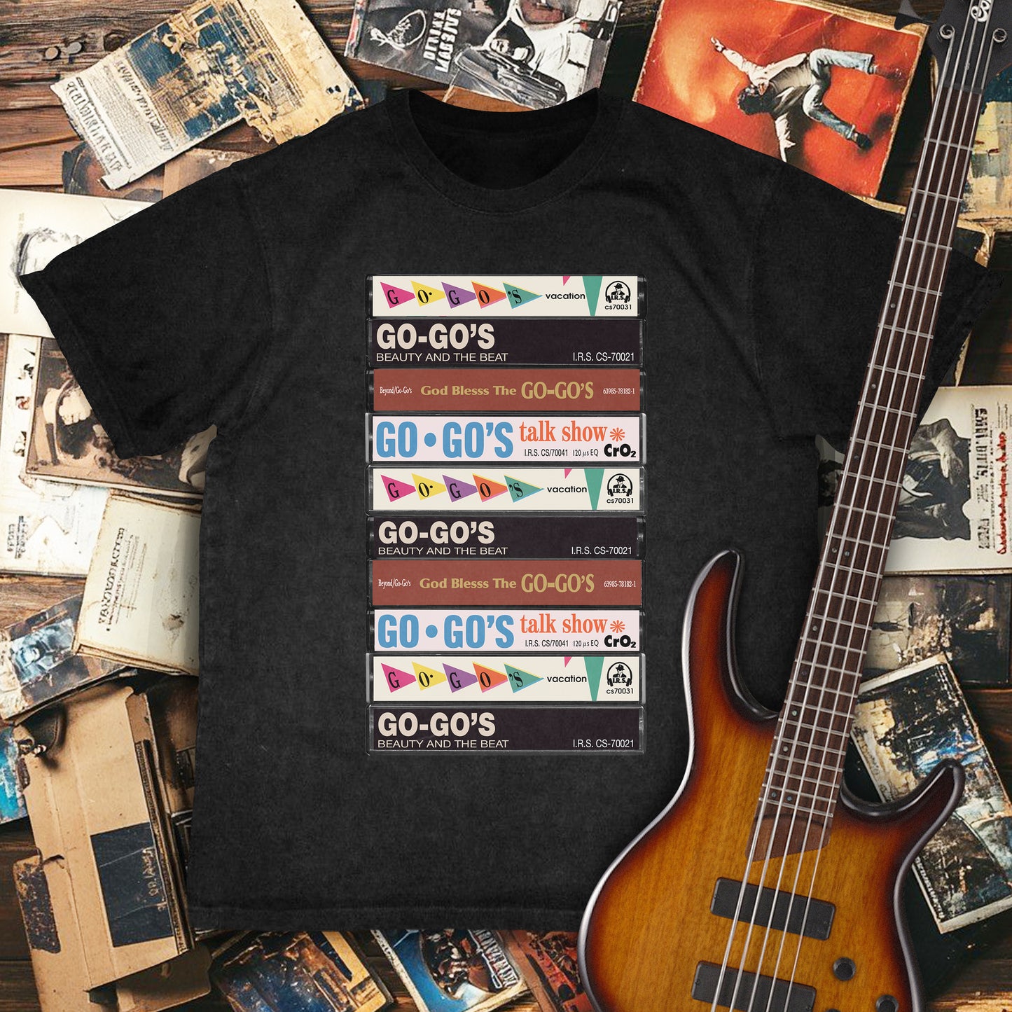 Go-Go's Albums Cassette Retro Collection Premium Unisex T-Shirt