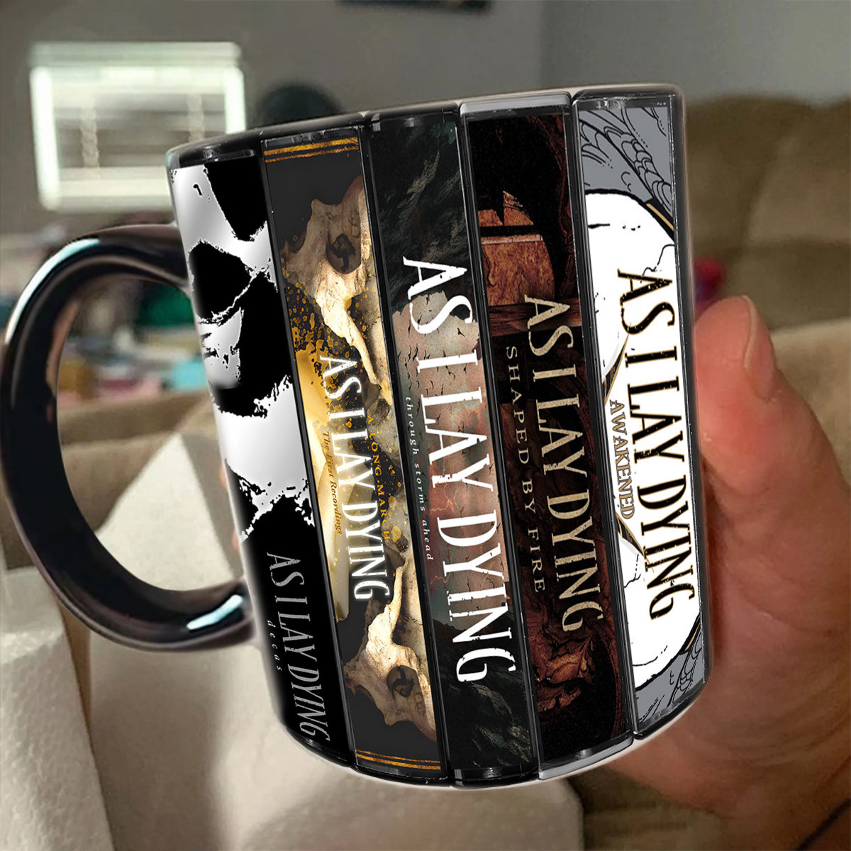 As I Lay Dying Albums Cassette Collection Retro Accent Mug