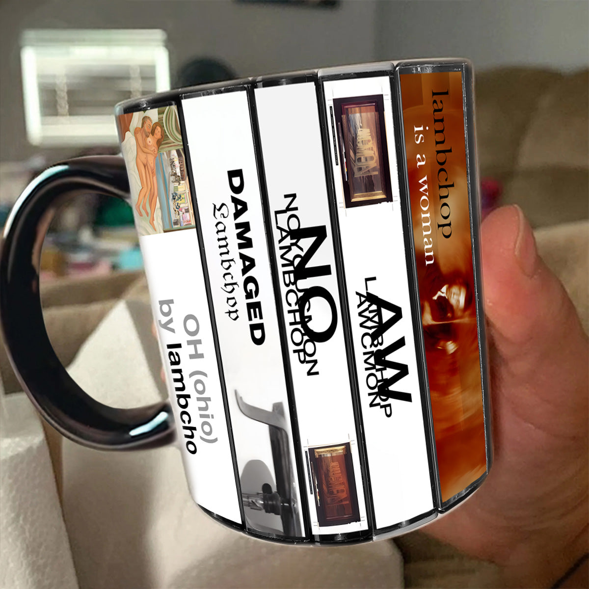 Lambchop Albums Cassette Collection Retro Accent Mug