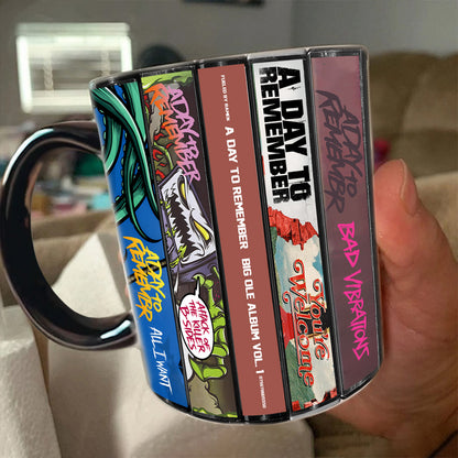 A Day to Remember Albums Cassette Collection Retro Accent Mug