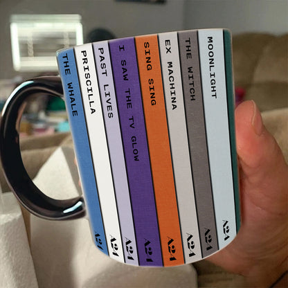 A24 Screenplay Movie Collection Retro Accent Mug