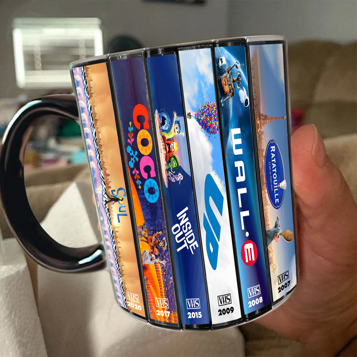 Pixar VHS Movies Collection Accent Mug