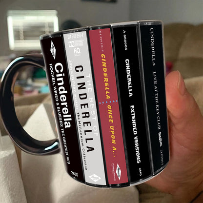 Cinderella Albums Cassette Collection Retro Accent Mug