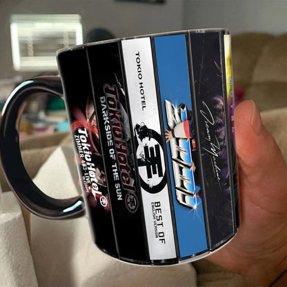 Tokio Hotel Albums Cassette Collection Retro Accent Mug