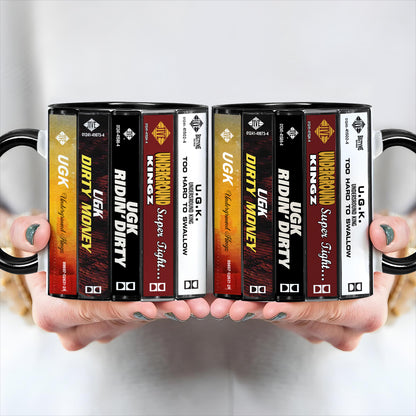 UGK Albums Cassette Collection Retro Accent Mug