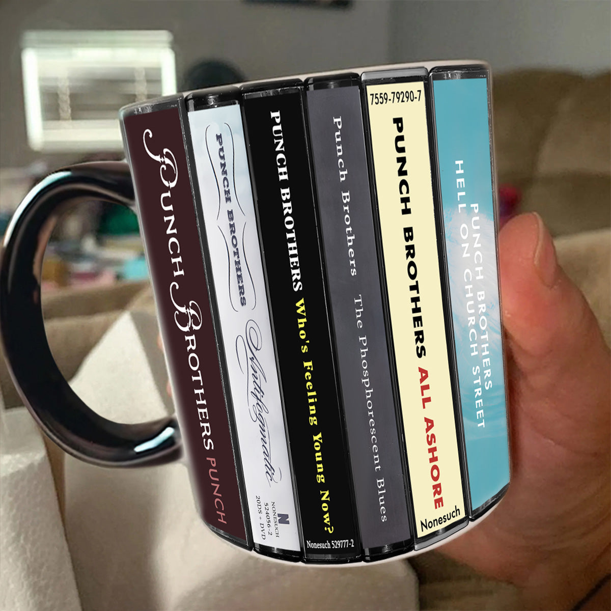 Punch Brothers Albums Cassette Collection Retro Accent Mug