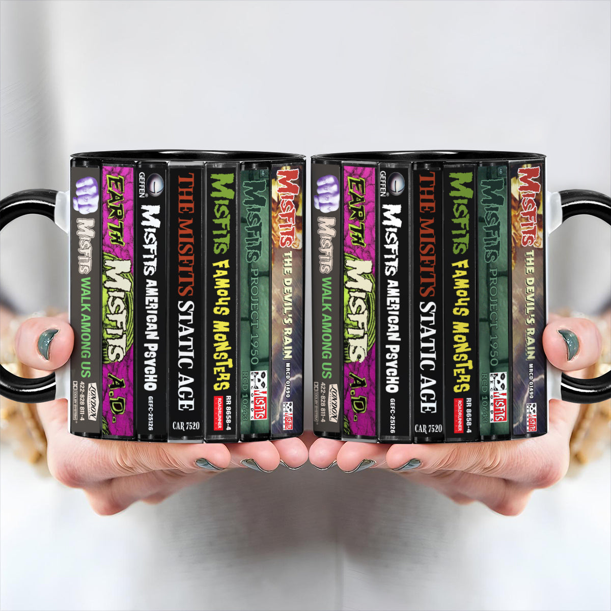 Misfits Albums Cassette Collection Retro Accent Mug