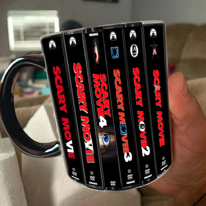 Scary Movie DVD Movies Collection Retro Accent Mug