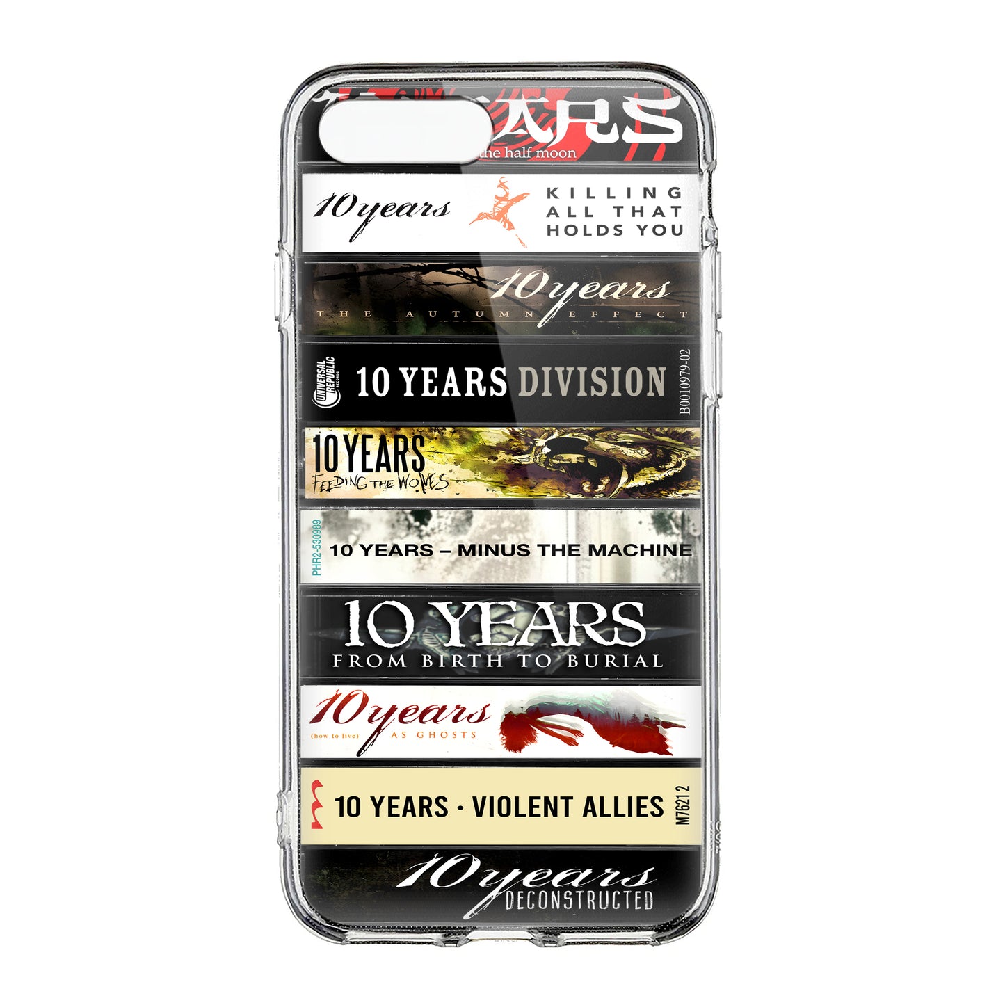 10 Years Albums Cassette Collection Retro Phone Case
