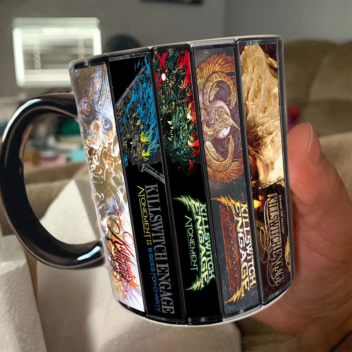 Killswitch Engage Albums Cassette Collection Retro Accent Mug