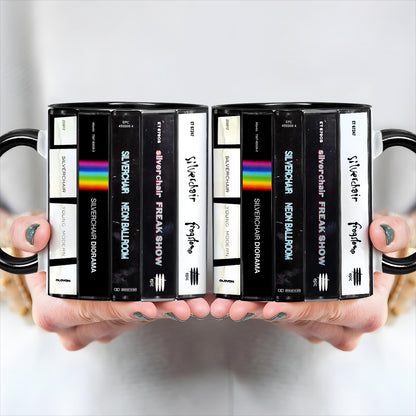 Silverchair Albums Cassette Collection Retro Accent Edge-to-Edge Printed Mug