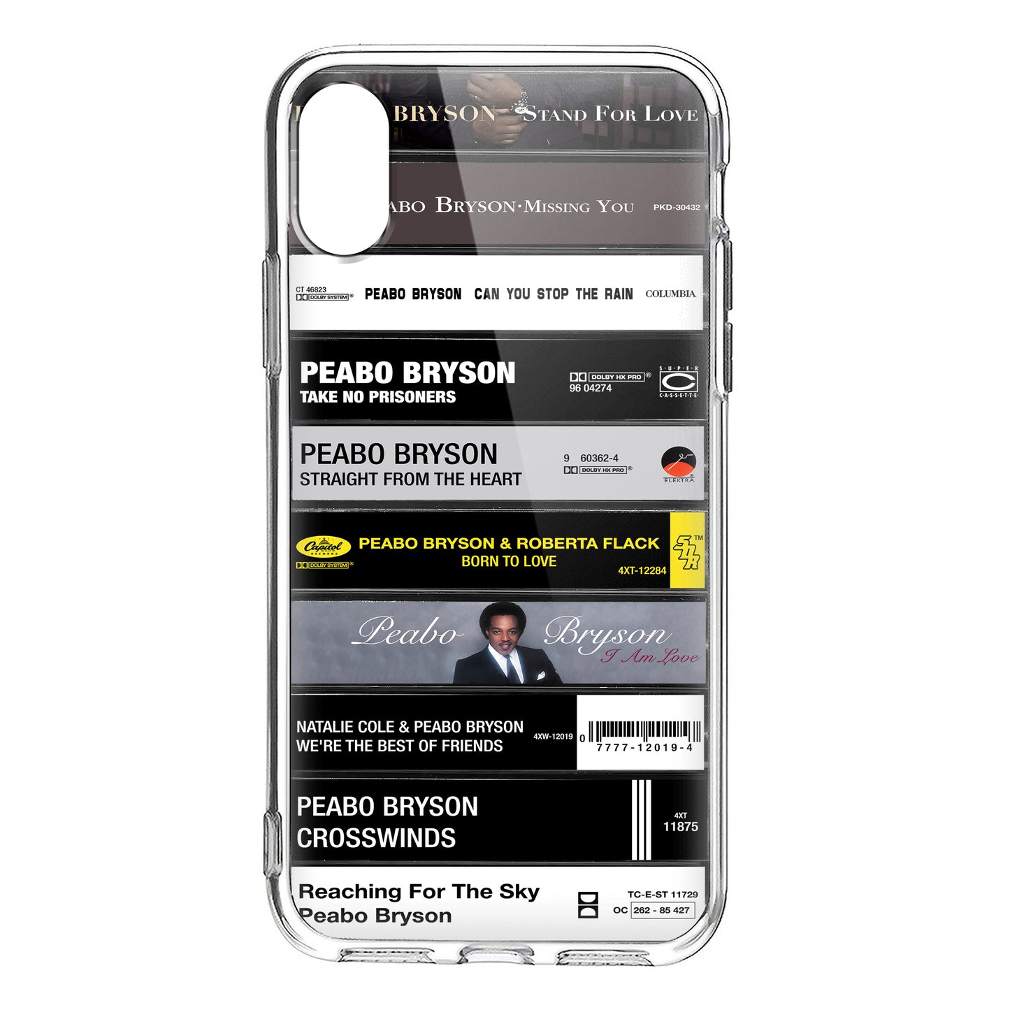 Peabo Bryson Albums Cassette Collection Retro Phone Case