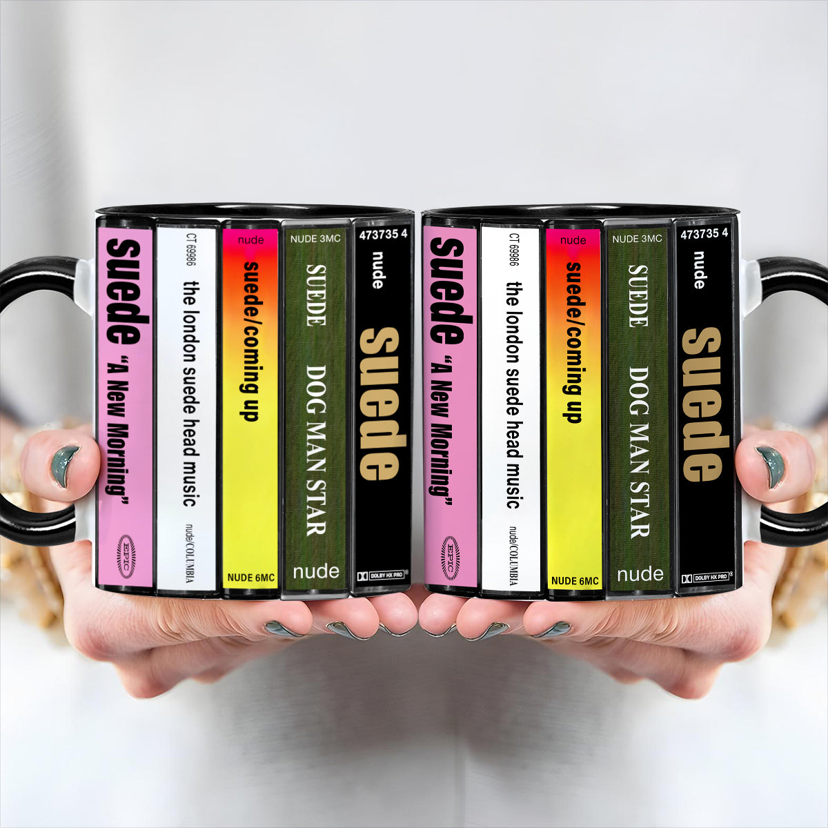 London Suede Albums Cassette Collection Retro Accent Mug