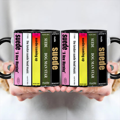 London Suede Albums Cassette Collection Retro Accent Mug