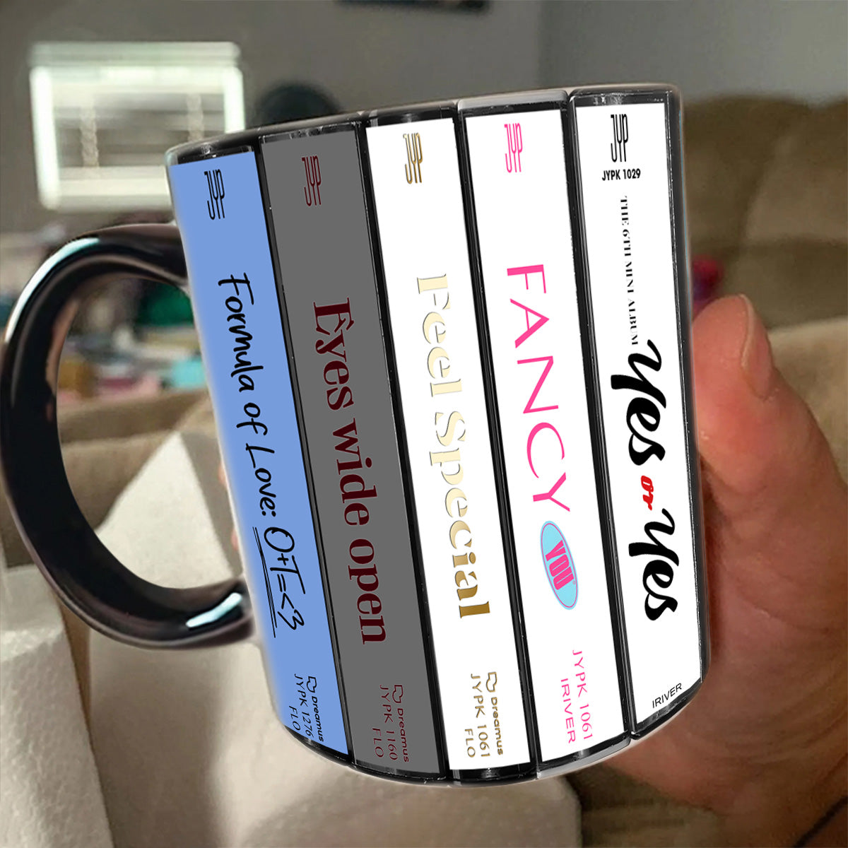 Twice Albums Cassette Collection Retro Accent Mug