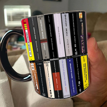 Depeche Mode Albums Cassette Retro Collection Accent Mug - Extended Version