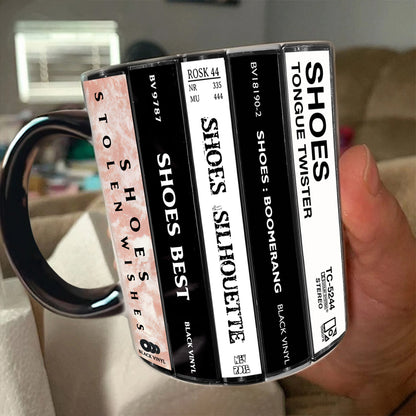 Shoes Albums Cassette Collection Retro Accent Mug