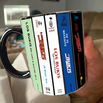 Los Bukis Albums Cassette Collection Retro Accent Mug