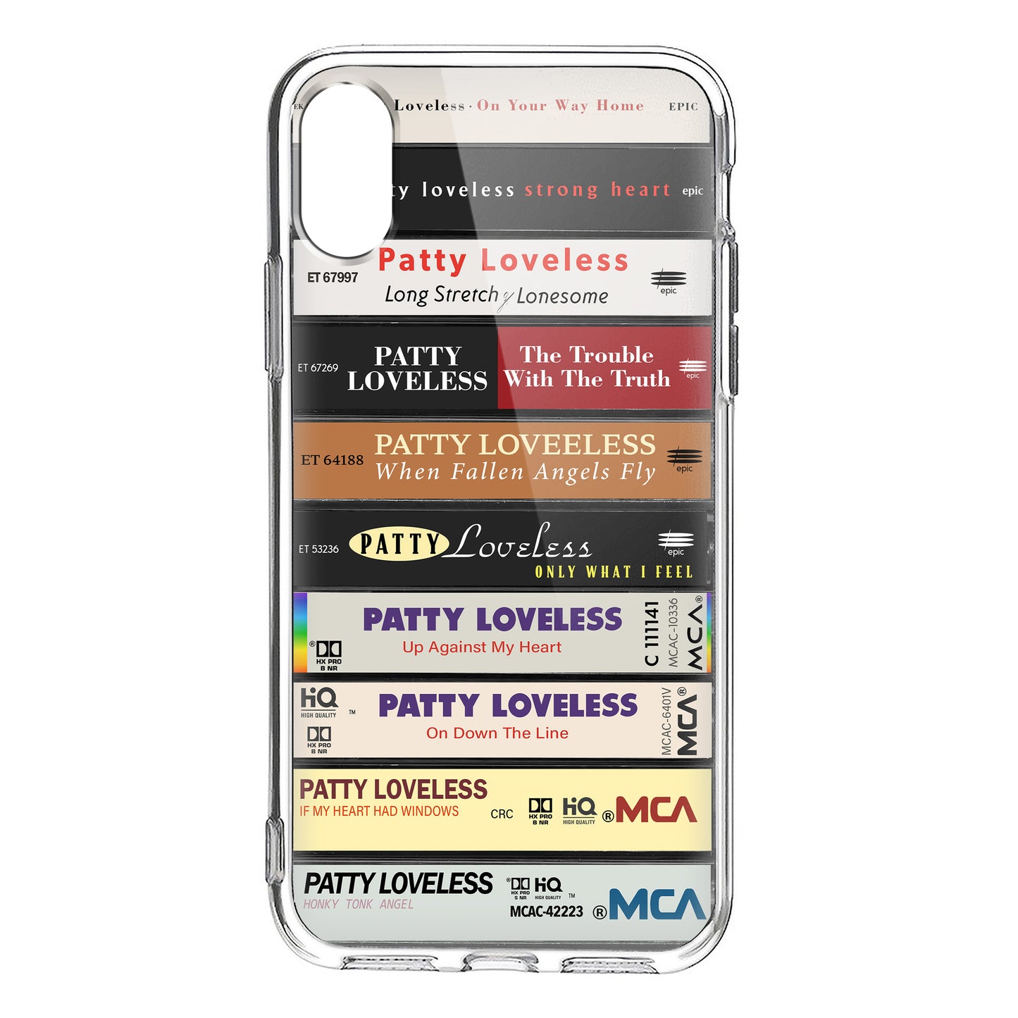 Patty Loveless Albums Cassette Collection Retro Phone Case