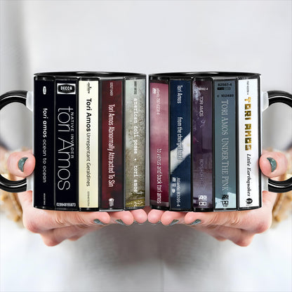 Tori Amos Albums Cassette Retro Collection Accent Mug