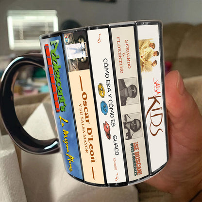 Salsa Albums Cassette Collection Retro Accent Mug