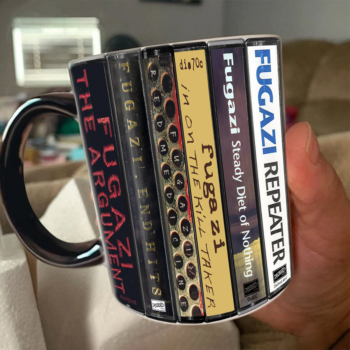 Fugazi Albums Cassette Collection Retro Accent Mug