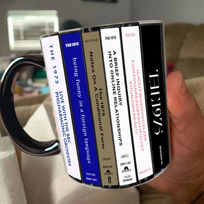 The 1975 Albums Cassette Collection Retro Accent Mug