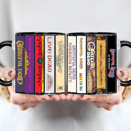 Grateful Dead Albums Cover Collection Retro Accent Mug