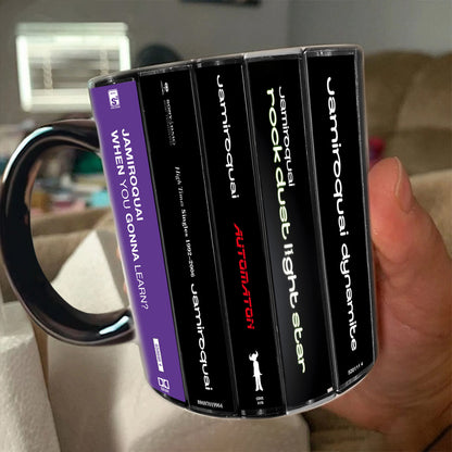 Jamiroquai Albums Cassette Collection Retro Accent Mug