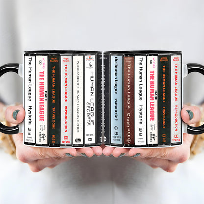 The Human League Albums Cassette Collection Retro Accent Mug