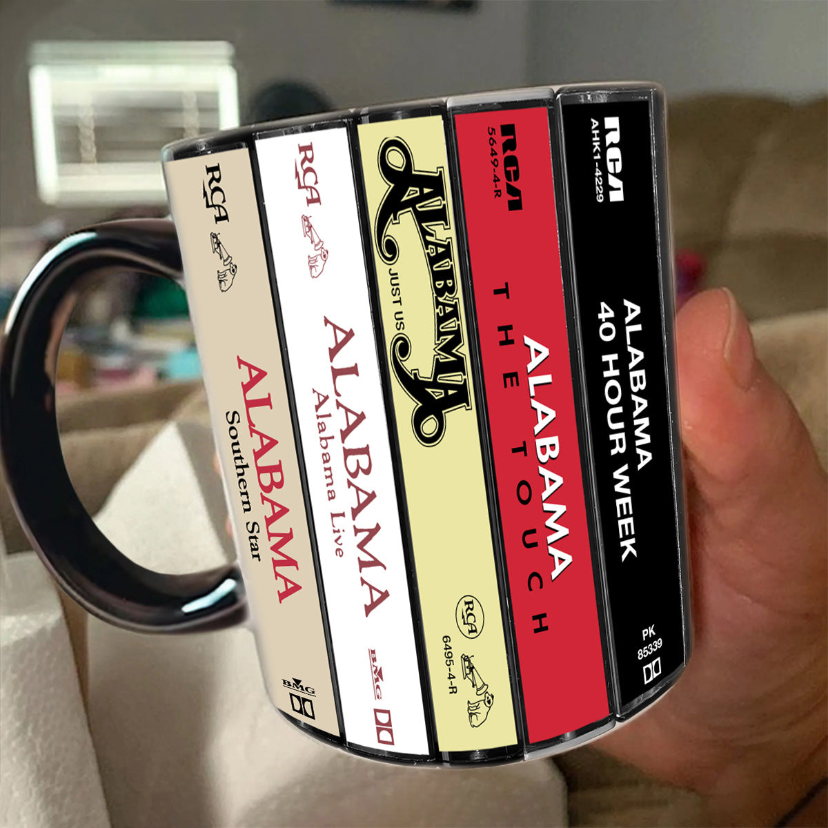 Alabama Albums Cassette Collection Retro Accent Mug