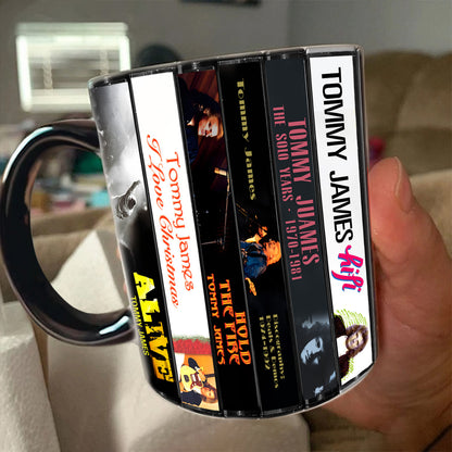 Tommy James Albums Cassette Collection Retro Accent Mug