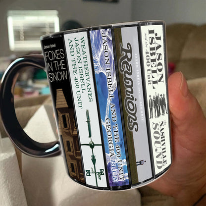 Jason Isbell Albums Cassette Collection Retro Accent Mug