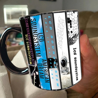 LCD Soundsystem Albums Cassette Collection Retro Accent Mug