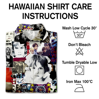 U2 Albums Covers Collage Unisex Hawaiian Shirt