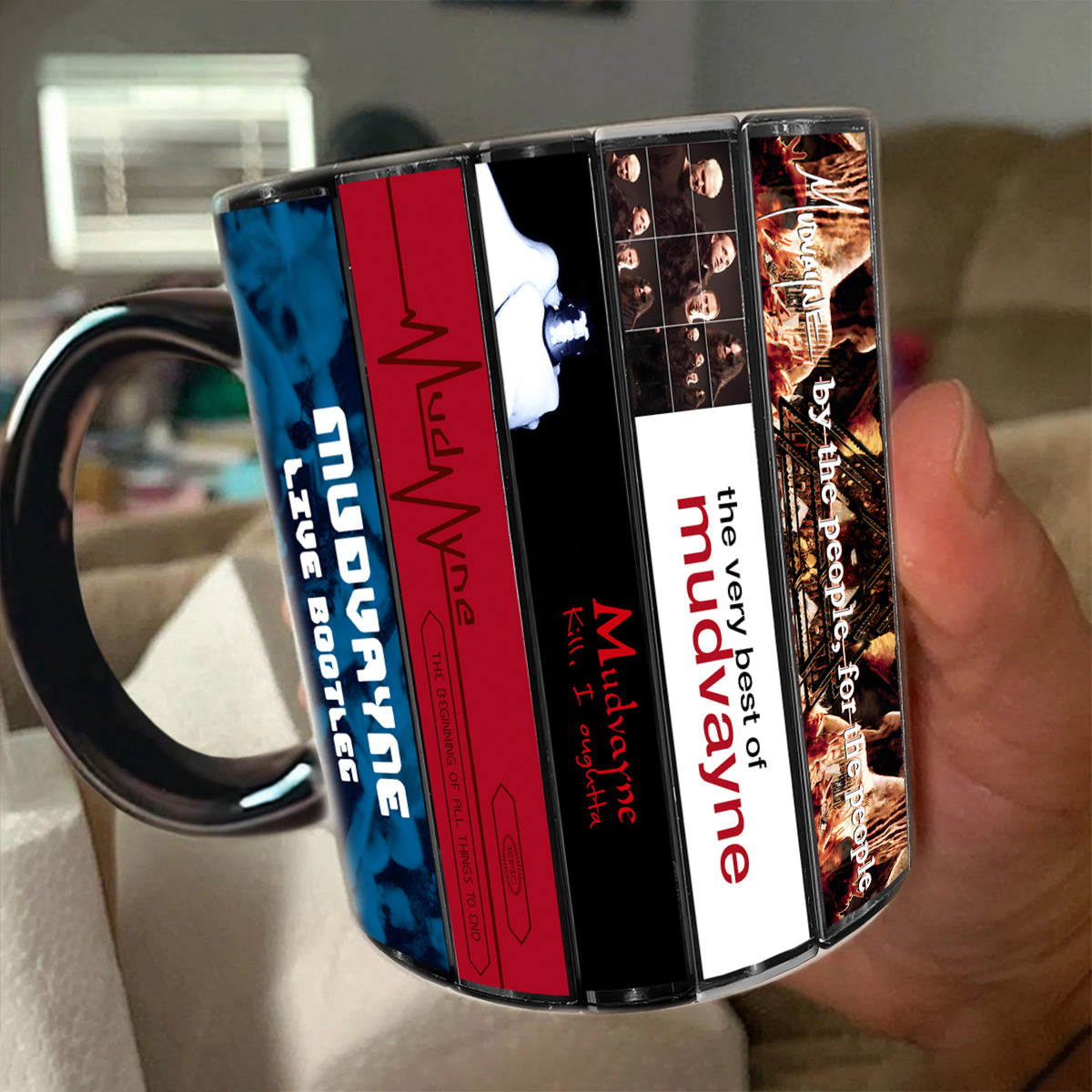 Mudvayne Albums Cassette Collection Retro Accent Mug