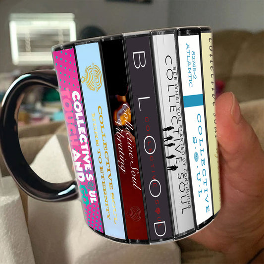 Collective Soul Albums Cassette Collection Retro Accent Mug