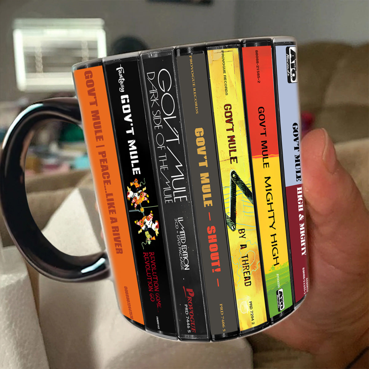 Gov't Mule Albums Cassette Collection Retro Accent Mug