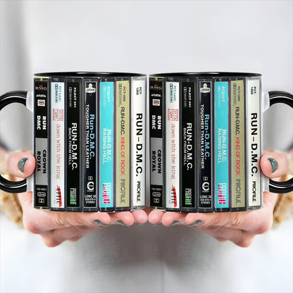 Run DMC Albums Cassette Retro Collection Accent Mug