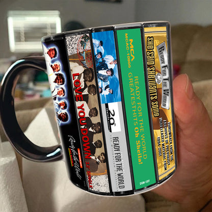 Ready for the World Albums Cassette Collection Retro Accent Mug