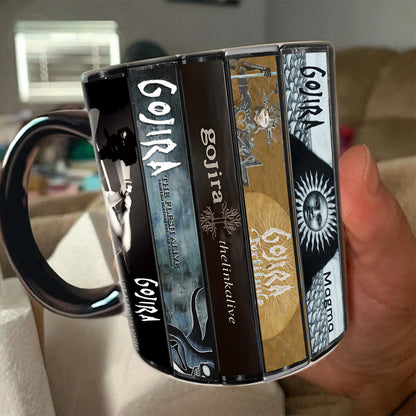 Gojira Albums Cassette Collection Retro Accent Mug