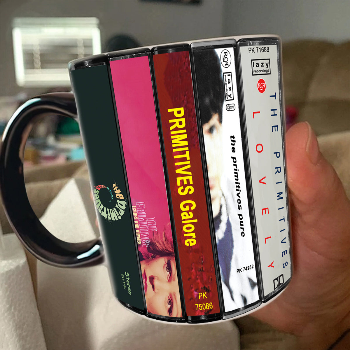 The Primitives Albums Cassette Collection Retro Accent Mug