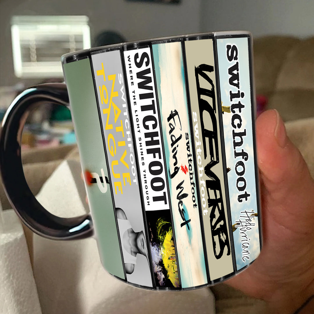 Switchfoot Albums Cassette Collection Retro Accent Mug